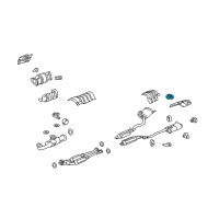 OEM 2012 Acura RL Finisher, Passenger Side Exhaust Pipe (C00) Diagram - 18310-SJA-315