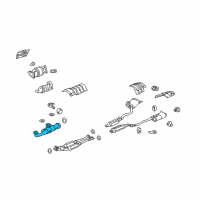 OEM 2009 Acura RL Pipe A, Exhaust Diagram - 18210-SJA-A04