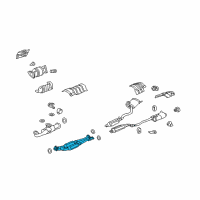 OEM 2009 Acura RL Pipe B, Exhaust Diagram - 18220-SJA-A04