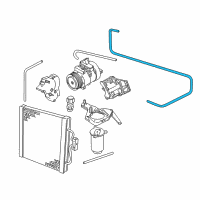 OEM BMW M5 Dryer-Evaporator Pressure Hose Assy Diagram - 64-53-8-379-720