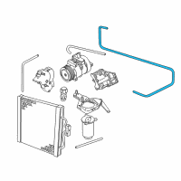 OEM 2000 BMW 528i Dryer-Evaporator Pressure Hose Assy Diagram - 64-53-8-379-720