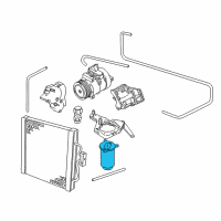 OEM 1997 BMW 528i Drying Container Diagram - 64-53-8-372-985