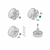 OEM 2019 Honda Insight Cap Assembly, Wheel Center Diagram - 44732-TXM-A11