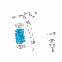 OEM Mercury Milan Coil Spring Diagram - 8E5Z-5560-H