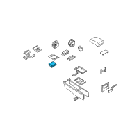 OEM Infiniti Cup Holder Assembly Diagram - 68430-JL01A