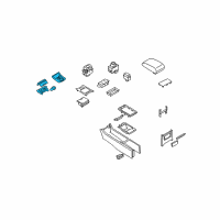 OEM 2008 Infiniti G35 FINISHER-Console Indicator Diagram - 96941-JK81B