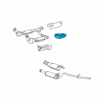 OEM 2006 Lincoln Navigator Rear Pipe Diagram - 5L7Z-5201-AA