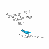 OEM 2005 Lincoln Navigator Exhaust Shield Diagram - 2L1Z-9G632-AA