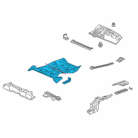 OEM 2016 Honda CR-V Panel Set, RR Floor Diagram - 04655-T0A-A00ZZ