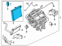 OEM Nissan Rogue Evaporator Assy-Front Diagram - 27280-6RC0A