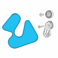 OEM 2013 Ram 1500 Belt-SERPENTINE Diagram - 4627397AB