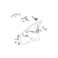 OEM 2009 Lexus ES350 Cable Assy, Front Door Lock Remote Control Diagram - 69710-33070