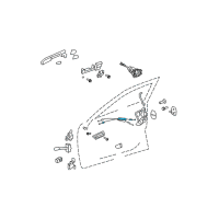 OEM 2011 Lexus ES350 Cable Assy, Front Door Inside Locking Diagram - 69750-33060