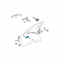 OEM Lexus ES350 Front Door Inside Handle Sub-Assembly, Left Diagram - 67706-33420-C0