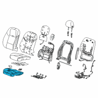 OEM 2016 Cadillac CTS Actuator Pad Diagram - 23157420