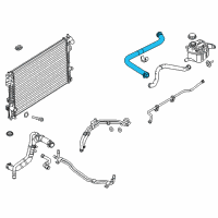 OEM 2014 Ford Police Interceptor Utility Upper Hose Diagram - BB5Z-8260-E