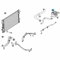 OEM Ford Taurus Reservoir Cap Diagram - 9C3Z-8101-B