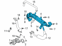 OEM 2022 Kia Carnival COOLER ASSY-EGR Diagram - 284203N100