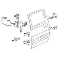 OEM 2019 Ram 1500 Cable-Inside Handle Diagram - 68321306AA