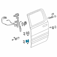 OEM 2020 Ram 1500 Door Hinge Diagram - 68421708AA