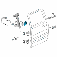 OEM 2015 Dodge Charger Rear Door Latch Left Diagram - 4589915AE