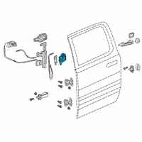 OEM 2018 Dodge Charger Rear Door Latch Left Diagram - 4589915AE