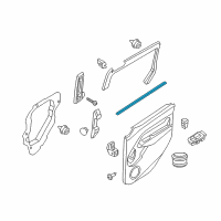 OEM 2022 Ford Transit Connect Belt Weatherstrip Diagram - DT1Z-6125861-A