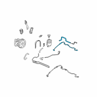 OEM 2008 Acura TL Hose, Power Steering Return Diagram - 53734-SEP-A01