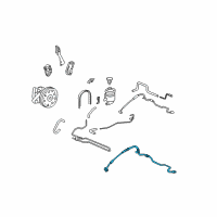 OEM 2005 Acura TL Hose Complete , Power Steering Feed Diagram - 53713-SEP-306