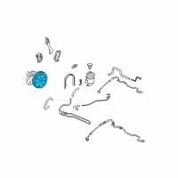 OEM 2011 Acura MDX Pulley, Power Steering Pump Diagram - 56483-RCA-A01