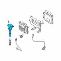 OEM 2019 Kia Niro Ignition Coil Assembly Diagram - 2730103HA0