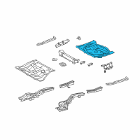 OEM Toyota Venza Rear Floor Pan Diagram - 58311-0T900