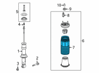 OEM Cadillac Dust Shield Diagram - 84940627