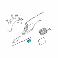 OEM 2005 BMW 530i Filler Flap Actuator Diagram - 67-11-6-987-635