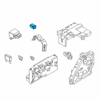 OEM BMW M5 Relay, Make Contact, Sky-Blue Diagram - 61-36-6-915-327