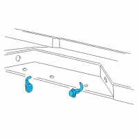 OEM 1992 Dodge W250 Lamp-License (Step Bumper) Diagram - 56003688