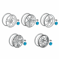 OEM Chevrolet Center Cap Diagram - 23217059