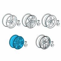 OEM 2017 Chevrolet Corvette Wheel Diagram - 23288860