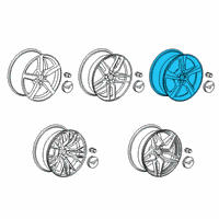 OEM 2015 Chevrolet Corvette Wheel Diagram - 19302113