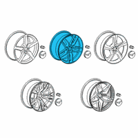 OEM 2017 Chevrolet Corvette Wheel Diagram - 20986482