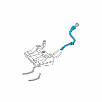 OEM 1999 Buick Regal Pipe Asm-Fuel Tank Filler Diagram - 10424501