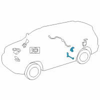 OEM 2018 Toyota Sequoia Height Sensor Diagram - 89408-34030