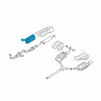 OEM 2011 Hyundai Azera Protector-Heat Front Diagram - 28791-3L000