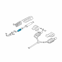 OEM 2007 Hyundai Azera Catalytic Converter Assembly Diagram - 28950-3C290