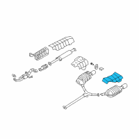 OEM 2008 Hyundai Azera Protector-Heat Rear, LH Diagram - 28793-3L000