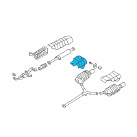 OEM 2010 Hyundai Azera Protector-Heat Rear, RH Diagram - 28794-3L000