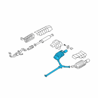 OEM 2008 Hyundai Azera Tail With Muffler Pipe, Right Diagram - 28700-3L315