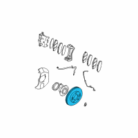 OEM 2007 Kia Sorento Disc-Front Wheel Brake Diagram - 517123E700