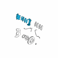 OEM 2004 Kia Sorento Front Brake Assembly, Right Diagram - 581303E700