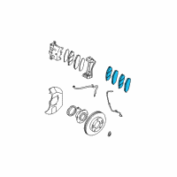 OEM 2007 Kia Sorento Pad Kit-Front Disc BRAK Diagram - 581013EU04